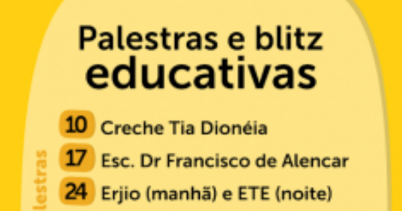 Campanha Maio Amarelo terá palestras em escolas e blitz educativas em Araripina-PE