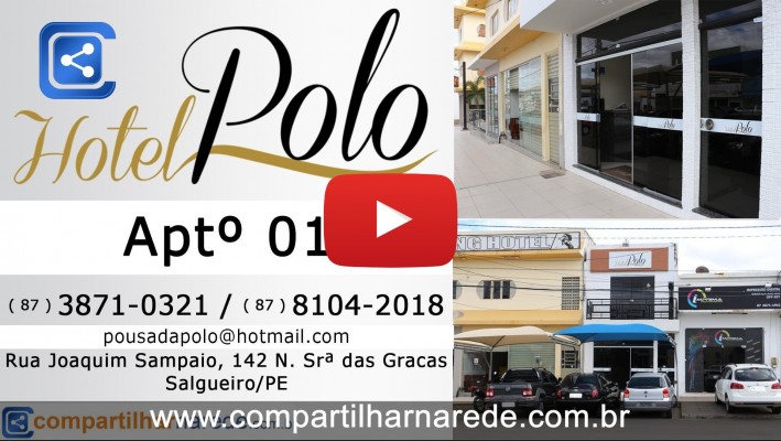 Hotéis em Salgueiro, PE - Hotel Polo Aptº 01 - Compartilhar na Rede