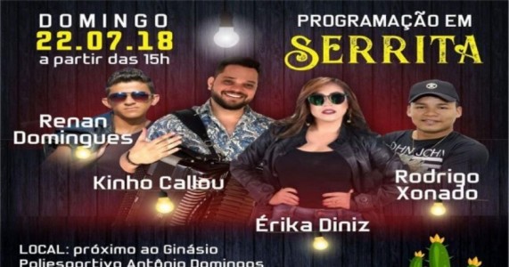 Quatro atrações animarão a festa de encerramento da 48ª Missa do Vaqueiro em Serrita-PE