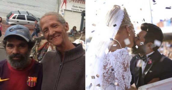 Juntos há 16 anos, casal de catadores ganha casamento em Parada LGBT