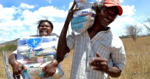 LBV arrecada alimentos para ajudar famílias da Zona Rural do Agreste e Sertão PE