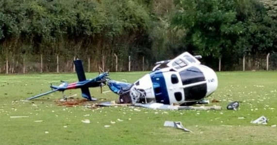 Cai helicóptero da PM com o governador do Espírito Santo