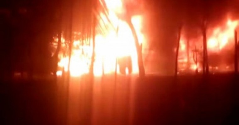 Penaforte-CE: Incêndio atinge canteiro de obras da transposição do Rio São Francisco