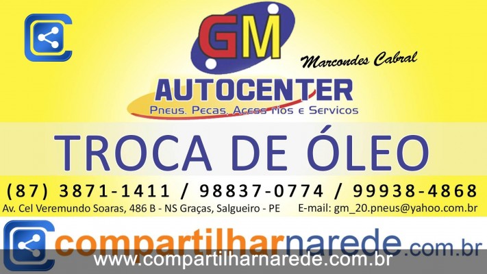 Troca de Óleo em Salgueiro, PE - GM Auto Center