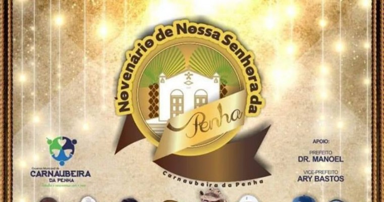 Confira as atrações do Novenário de Nossa Senhora da Penha, em Carnaubeira da Penha, PE