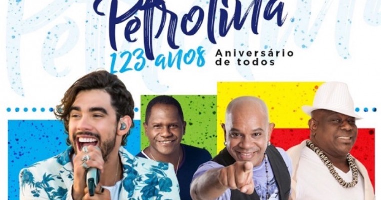 Petrolina vai comemorar aniversário com shows de Gabriel Diniz e banda de cantores icônicos da Bahia