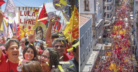 “O cara que mais amou o Brasil é hoje injustiçado”, diz Haddad no Recife