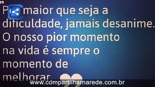 Linda mensagem de motivação, confiram...