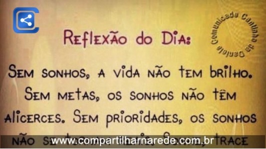 Reflexão do Dia
