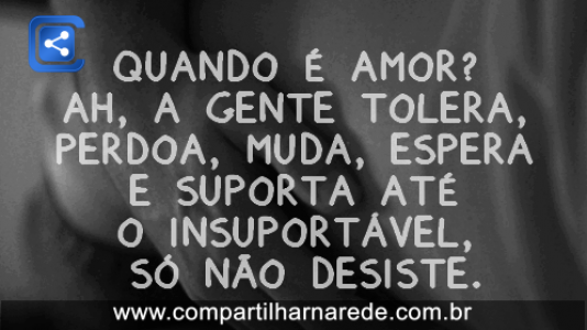 Quando é amor?