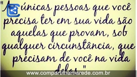 As únicas pessoas