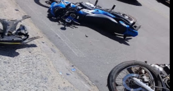 Juazeiro BA — Acidente de Moto na Avenida Adolfo Viana