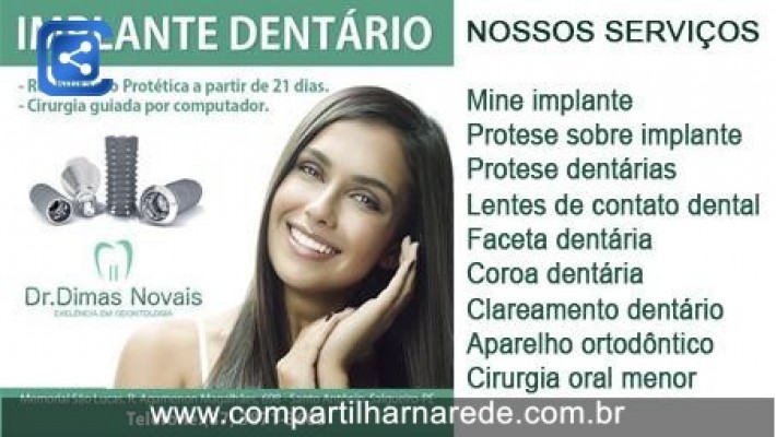 Coroa dentária em Salgueiro, PE - Dr. Dimas Novais