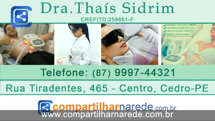 Fisioterapia dermato-funcional em Recife, PE - Thais Sidrim