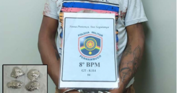 Salgueiro-PE: Homem é detido com Pedras de Crack no Loteamento Novo Horizonte