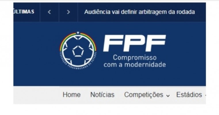 Site da Federação Pernambucana comete gafe ao publicar imagem com vitoria do Central