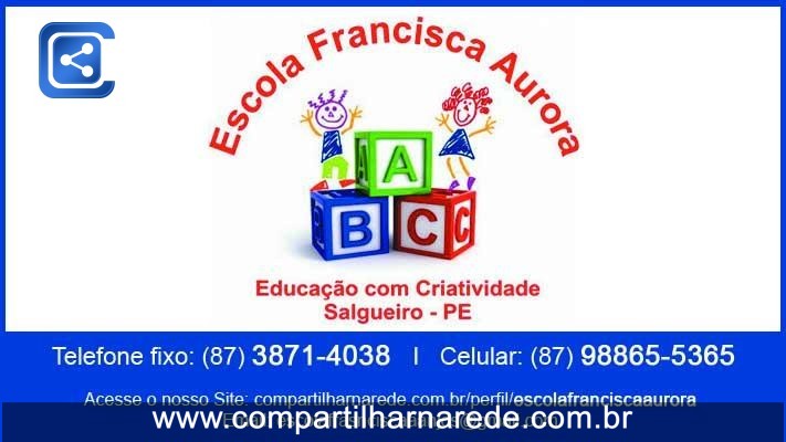 Aprender em Salgueiro, PE  - Escola FRANCISCA AURORA DOS ANJOS