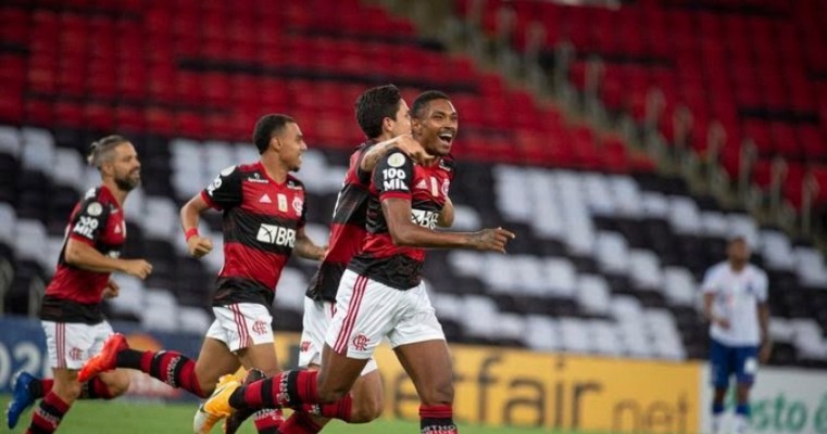 Fla vence Bahia por 4 a 3 e sobe para a vice-liderança do Brasileirão