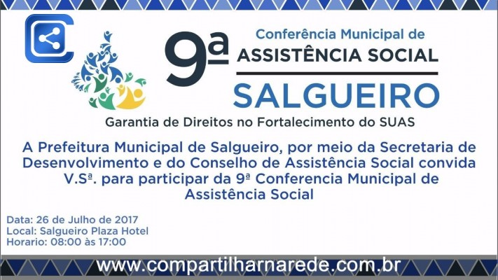 9ª Conferência Municipal de Assistência Social