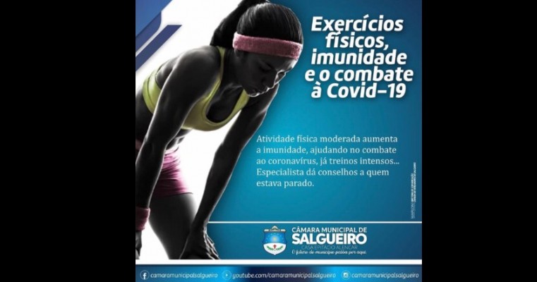 Exercícios físico, imunidade e o combate a COVID 19