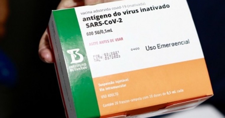 Insumo para 10 milhões de doses da CoronaVac chegou ontem a São Paulo