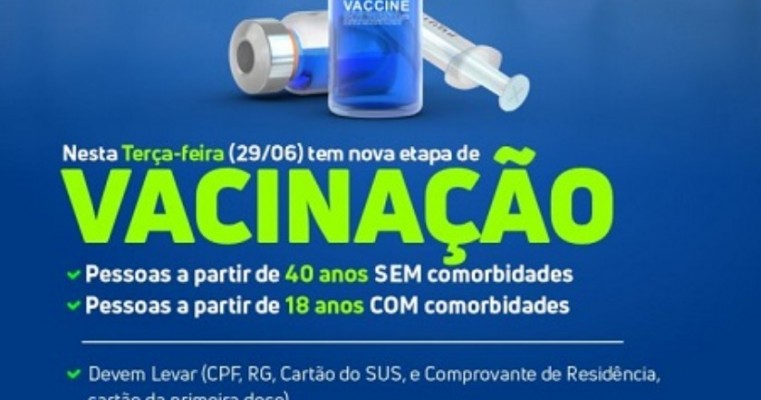 Secretaria de Saúde de Arcoverde começa a imunizar pessoas de 40 anos sem comorbidades