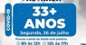 Covid-19: Terra Nova inicia vacinação de pessoas de 33 anos ou mais nesta segunda-feira