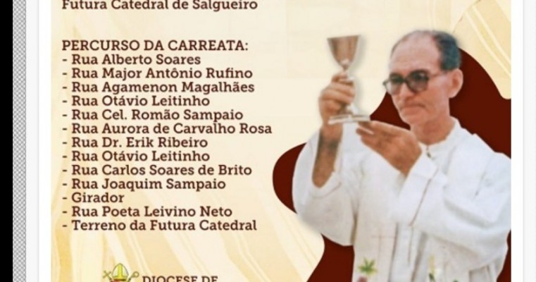 Despojos mortais do padre José Maria Prada chegam a Salgueiro no final da tarde desta terça-feira