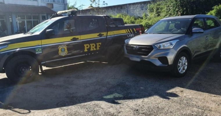 Veículo fruto de golpe em locadora de Santo André (SP) é recuperado pela PRF em Senhor do Bonfim (BA) 
