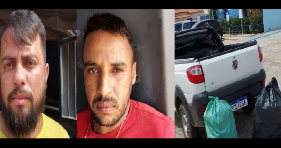 Dois traficantes que levariam mais de 20Kg de maconha para Floresta, são presos em Cabrobó pela PM