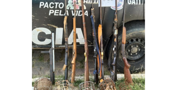 PM apreende diversas armas escondidas em Bodocó