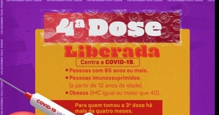 4ª dose de vacina contra a Covid-19 começa a ser aplicada em Mirandiba