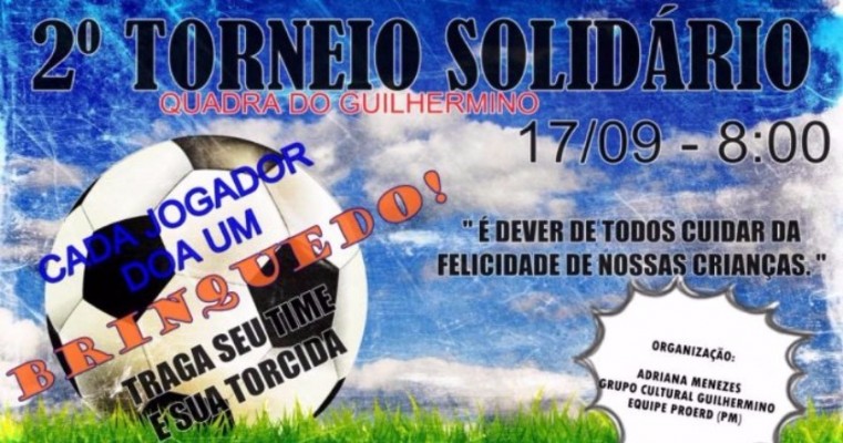 Torneio de futebol beneficente vai arrecadar brinquedos para crianças em bairro de Juazeiro