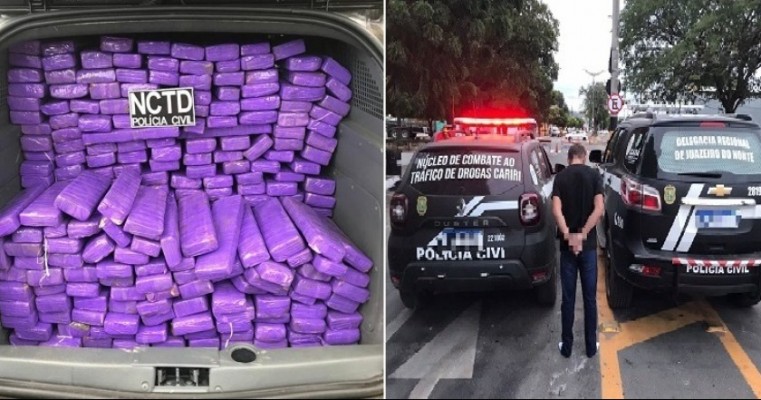 Polícia Civil prende "Mula do Tráfico" com 200 Kg de maconha em Juazeiro do Norte Ceará