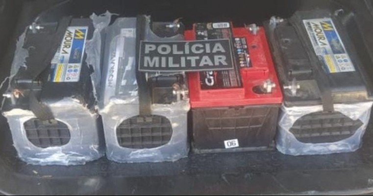 Ladrão de bateria é preso pela polícia militar na cidade de Penaforte Ceará