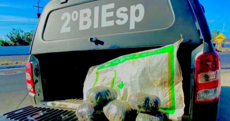 Políciais militares do 2°BIEsp apreendem 7 Kg de maconha e arma em Petrolina no Sertão de PE