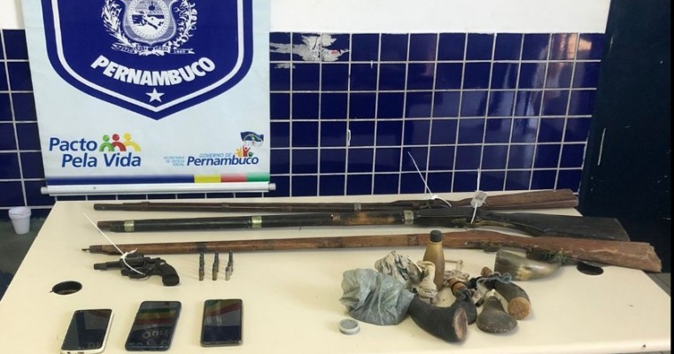 Operação Conquista da Policia Civil prende homicida e apreendem armas em Ouricuri no Sertão de PE