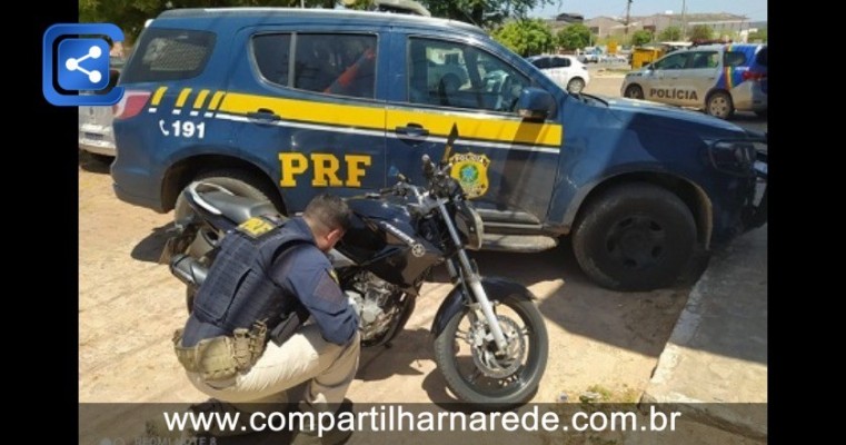 Polícia Rodoviária Federal detém homem em Araripina que estava trafegando com moto furtada