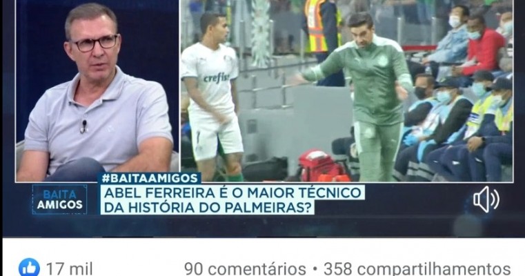 Abel Ferreira é o maior técnico da história do Palmeiras? Velloso fala sobre trabalho do português no Verdão.