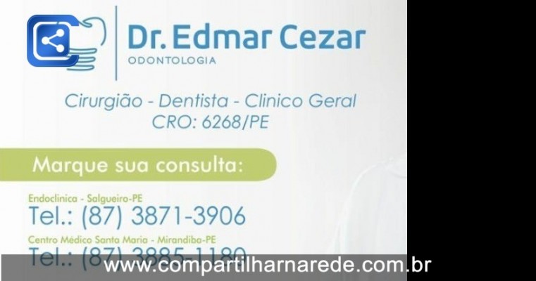 Implante Dentário a Laser em Salgueiro PE Dr Edmar Cezar