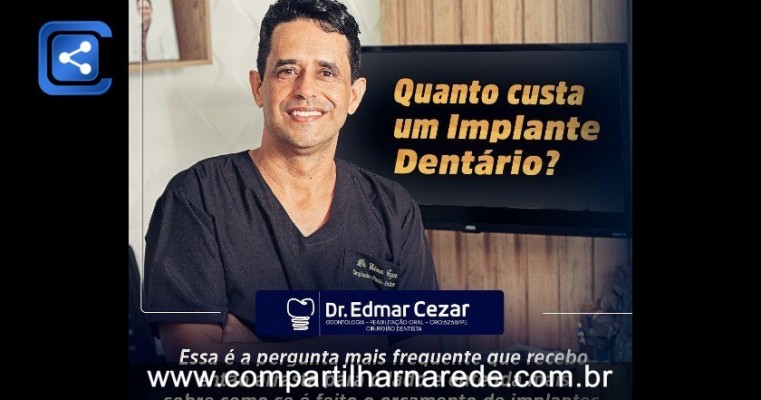Implante Dentário Antes e Depois famosos em Salgueiro PE Dr Edmar Cezar