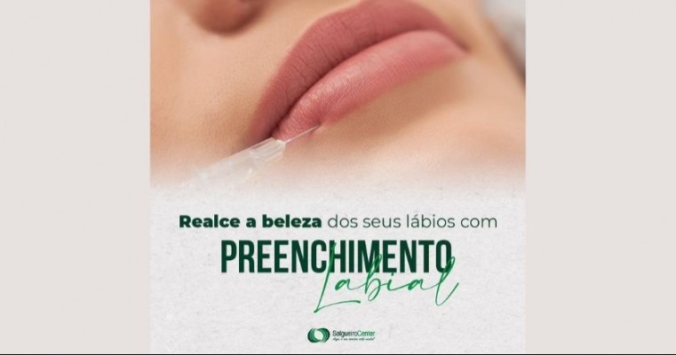 Preenchimento labial em Salgueiro Center - Dr Leandro