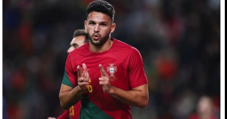  Gonçalo Ramos, atacante de Portugal que tomou a titularidade de Cristiano Ronaldo e marcou 3 gols.