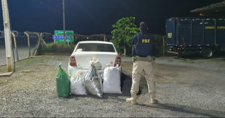 Fuga perseguição PRF prende traficante com 57 kg de maconha em Serra Talhada no Sertão de PE