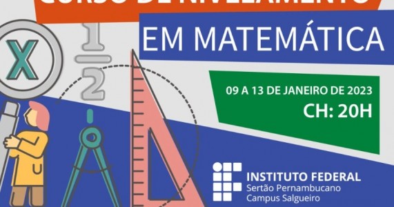 Campus Salgueiro vai ofertar curso de nivelamento em Matemática para alunos novatos do Ensino Médio