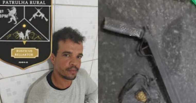 Patrulha Rural prende indivíduo com maconha e arma na zona rural de Caruaru no Agreste de PE