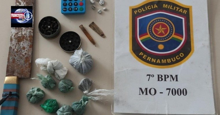 Polícia fecha "Boca de Fumo" e prende traficantes na Projetada em Ouricuri no Sertão de PE