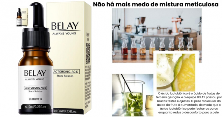 Belay Ácido Sérum Facial Anti-Envelhecimento Essência de Poros Instantâneo 10ml