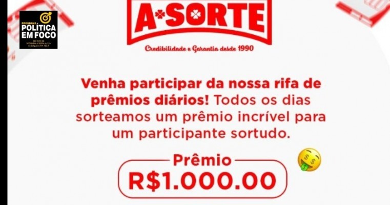 RIFA A SORTE, VENHA PARTICIPAR DA NOSSA RIFA A SORTE ..