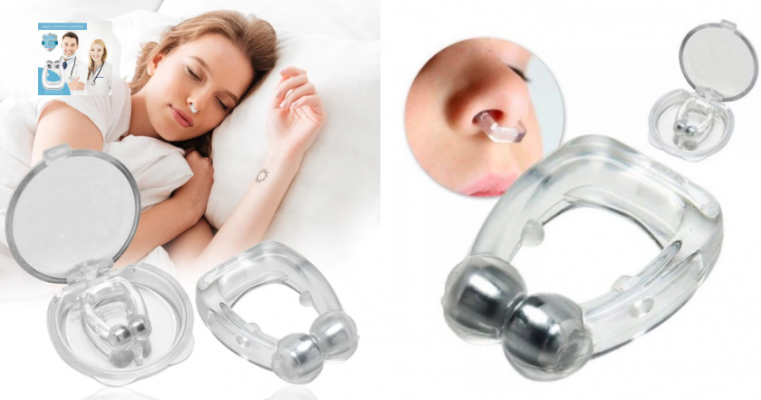 Clip Nasal Magnético Anti Ronco Portátil: Ferramenta para Dormir Unissexl - 4 Pcs